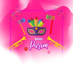vector illustration for Jewish festival Purim