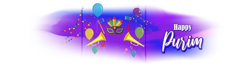 Fototapeta premium vector illustration for Jewish festival Purim