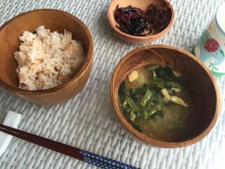 rice with miso soup