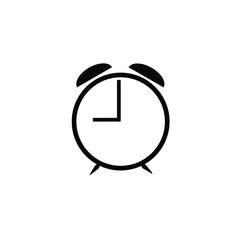 Alarm clock icon in trendy flat style isolated on background. Clock icon page symbol for your website design Clock icon logo, app, UI. Clock icon Vector illustration, EPS10.