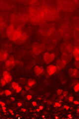 red hearts background