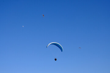 paraglider in the sky