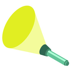 illustration of a lantern, lamp, flashlight