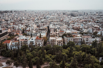 Fototapeta na wymiar view of Athens old city 
