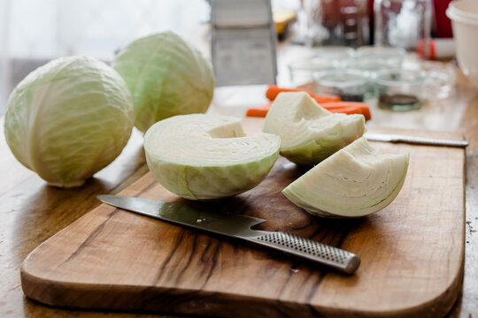 Sauerkraut machen, Fotoserie