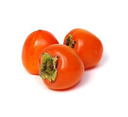 Persimmon fruit isolated on white