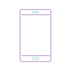 smartphone device line color style icon