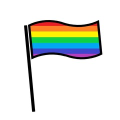 LGBT symbol. Flag of Liberty. International Day Against Homophobia	