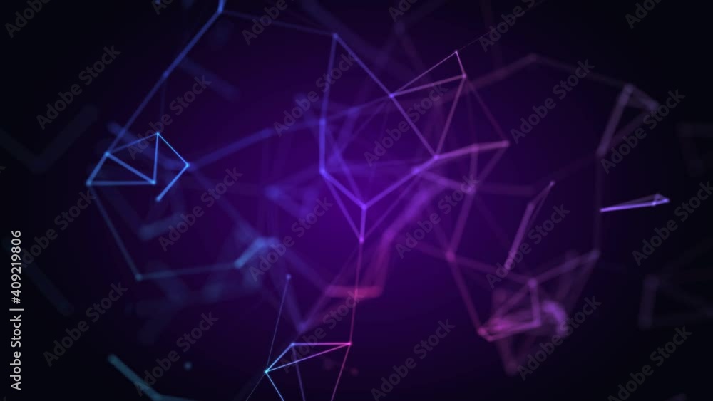Aufkleber digital connection moving network technology background. seamless loop.
