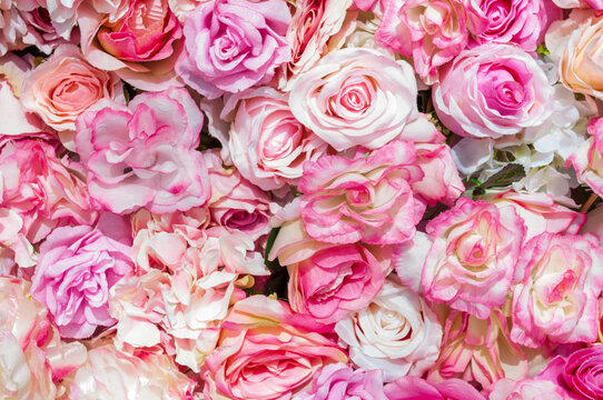Bouquet of pink roses for a special day