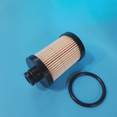 Fuel filter for vehicles with gas engine