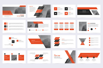 Business minimal slide presentation template