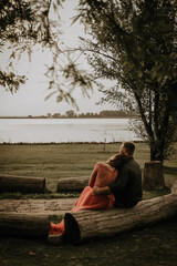 couple sitting on a bench