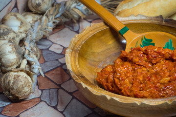 Ajvar is a bright and robust red pepper relish that originates from the Balkans region of southeastern Europe.