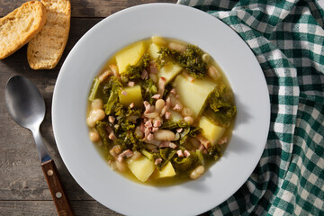 Creamy Tuscan soup in bowl