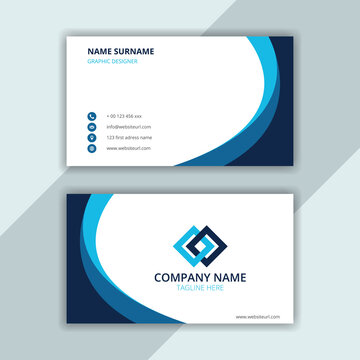 Modern and Clean Business Card Template	