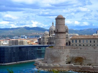Fototapeta premium View of the old Marseille, France.