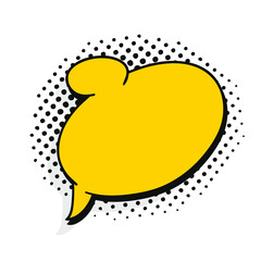 Pop art heart speech bubble without text. Cartoon style vector collection of frames. Comic illustration on blue background