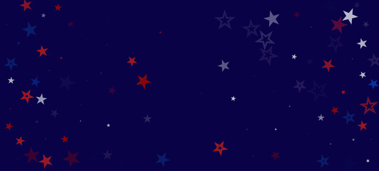 Fototapeta premium National American Stars Vector Background. USA 11th of November 4th of July President's Independence Memorial Labor Veteran's Day