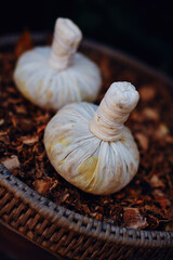 Herbal Compress Ball. Thai massage.
