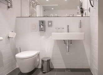 bathroom in a hotel