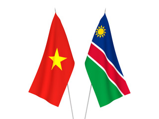 Vietnam and Republic of Namibia flags