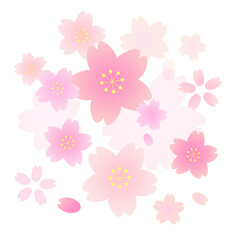 桜・春のイラストベクター素材