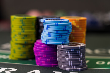 Casino Black Jack table