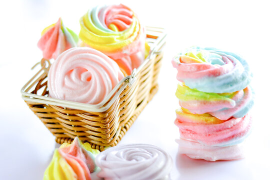 lollipop isolated on white meringe sweet