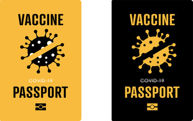 Vaccine Passport. Covid-19 vaccine. Flat vector illustration.