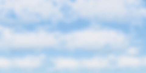 Naklejka na ściany i meble blue sky background with fluffy clouds vector illustration EPS10