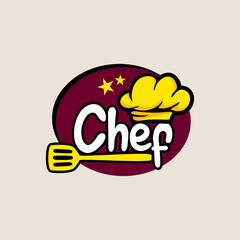Kitchen Chef Design Logo template