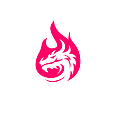 Illustration of Traditional chinese Dragon Chinese Logo, 
vector illustration