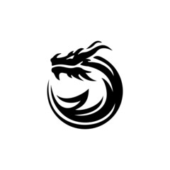Illustration of Traditional chinese Dragon Chinese Logo, 
vector illustration