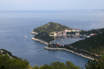 Fototapeta na wymiar Picturesque bay on island Lastovo, Croatia.