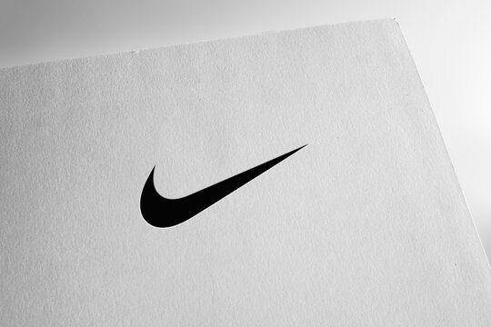 Nike logo editorial illustrative, on screen