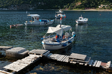 Obraz premium Fishing boats in Greece