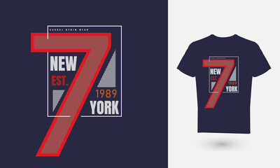 Vector illustration of text graphics, Newyork. suitable for the design of t-shirts, hoodies, etc.
