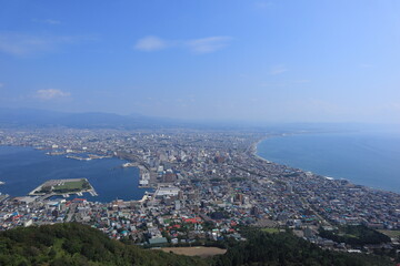 Fototapeta na wymiar 函館山からの函館の眺め