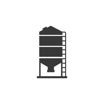 Granary vector icon in flat. Vector sign