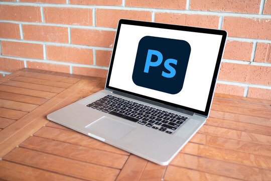 Adobe Photoshop Logo Editorial Illustrative, On Screen
