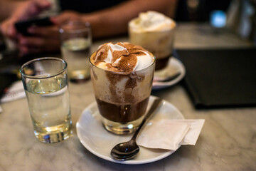 Coffee - Cappuccino with chocolate