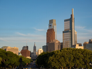 Fototapeta na wymiar Image of the skyline of Philadelphia.