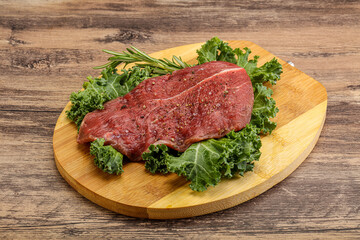 Raw beef steak for grill
