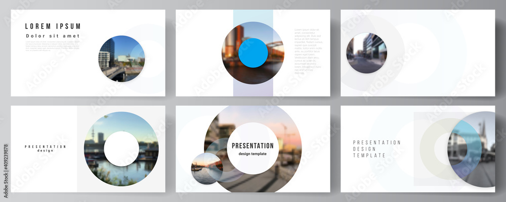 Poster vector layout of the presentation slides design business templates, multipurpose template for presen