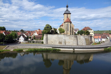 Fototapeta premium Regiswindiskirche in Lauffen am Neckar