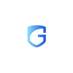 this is slide text G logo icon design 