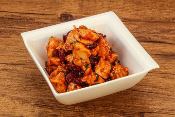 Roasted Chicken breast with bean