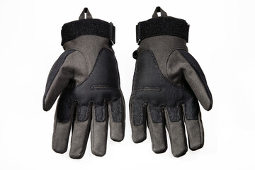 Military gloves, tactical gloves, protective gloves isolated white background