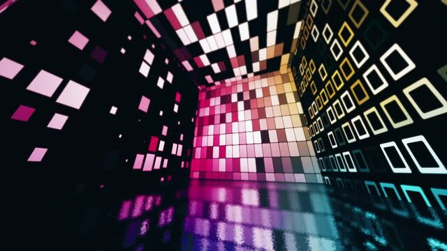 neon glow color moving seamless art loop background abstract motion